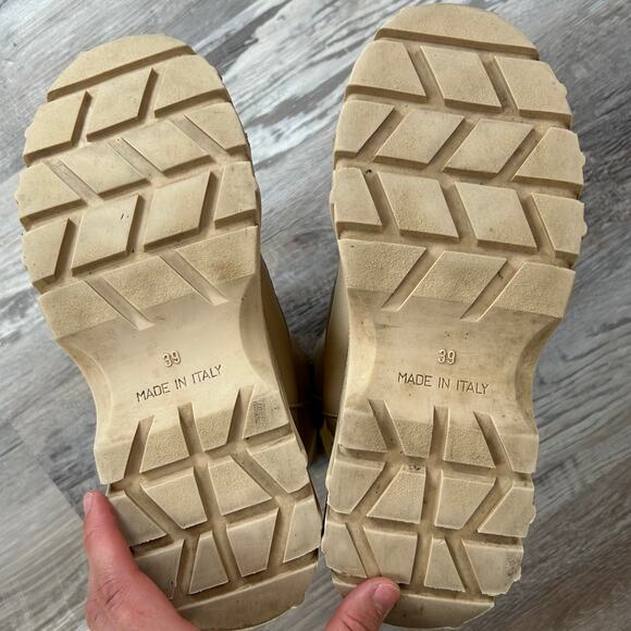 Inuikii Shearling Lined Leather Platform Winter Boots Beige Chunky Sole EU 39 - Picture 7 of 8